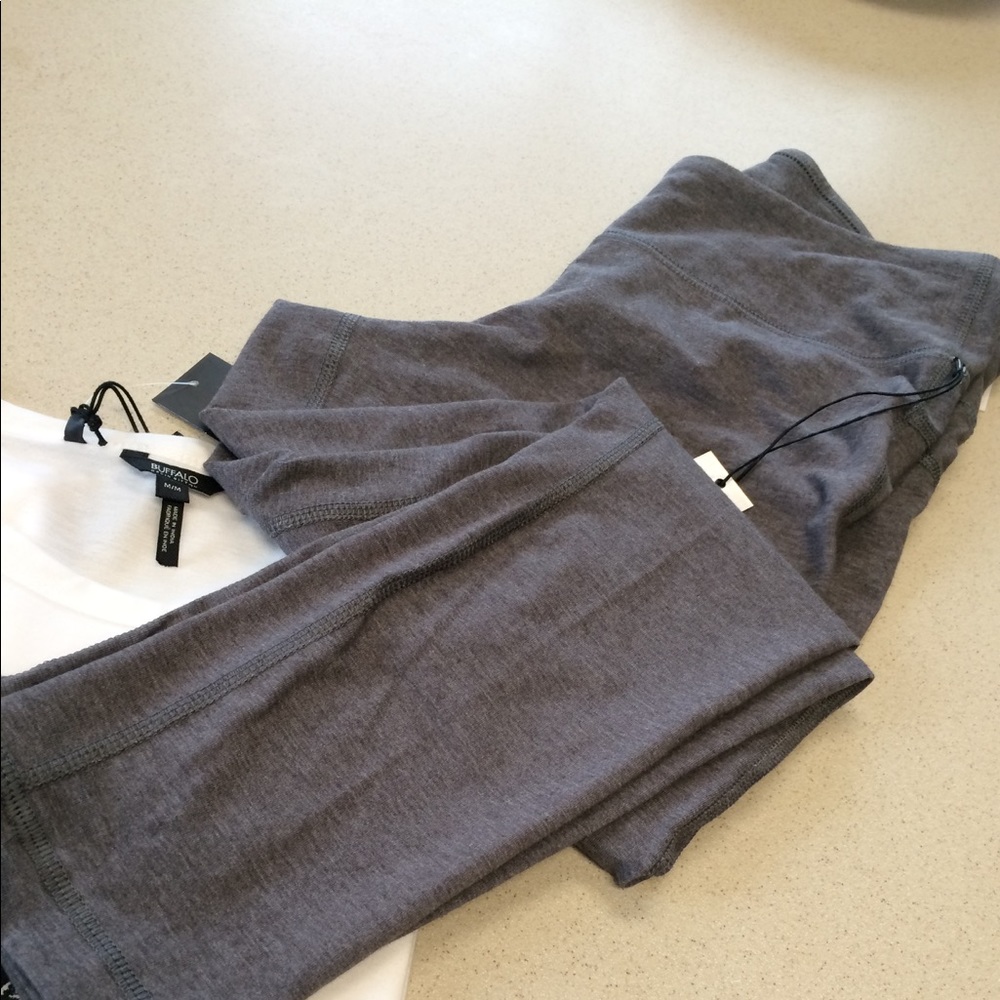NWT ZELOS gray flex cotton yoga pants